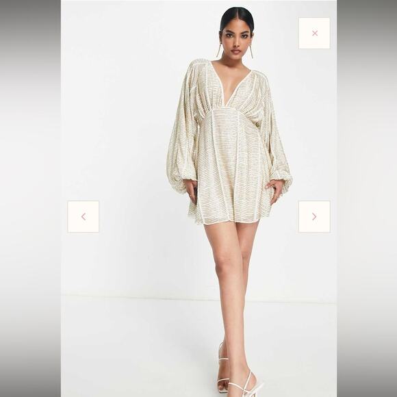 ASOS Dresses & Skirts - ASOS Design Embellished Smock Mini Dress